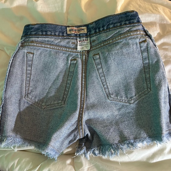 Guess cut off denim short girl high waist size 12 - Picture 7 of 7